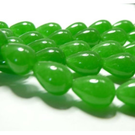 10 cones jade  vert clair10*14mm
