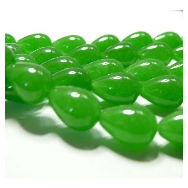 10 cones jade  vert clair10*14mm