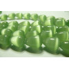 10 cones oeil de chat vert 10*14mm
