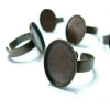 2 pieces bronze oval bague 13 par18