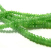 10 petites rondelles jade  vert  2*4mm