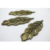 1 piece breloque Bronze Grand pendentif  feuille