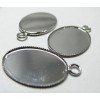 2 Supports de pendentif 18*25mm  plateau PP