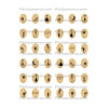 Collage  digital Chat Oval 10 par 14mm