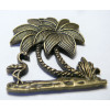1 grand pendentif bronze l'ile aux cocotiers