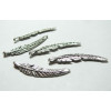 10 breloques pendentif viel argent Feuille Fine ref QA75