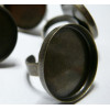 4 pieces supoort de Bague Bronze 25 mm bord épais 