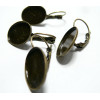 2 Supports de Boucle d'oreille bronze qualité 13 par 18mm