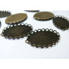 5 Supports de pendentif ovale vague  1318mm BR