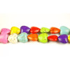 26  coeurs multicolores 15mm 