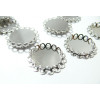 1 Support de pendentif 20mm double vague  PP