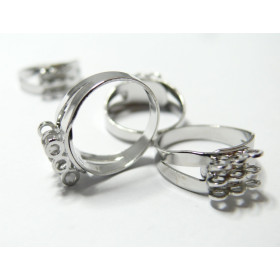 10 bagues multi anneaux triple rangs PP