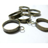 2  bagues Bronze anneau simple 