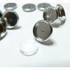 20 pièces: 10 Supports de Boucle d'oreille  14mm  puce et 10 cabochon