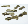 10 pièces pendentif breloque Robe retro Bronze