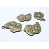 6 pieces bronze  pendentif gants