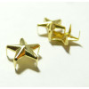Lot de 100 clous à griffes en étoile  OR  12mm pour customisation