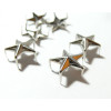 Lot de 50 clous à griffes en étoile  platine 12mm pour customisation