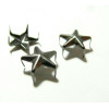 Lot de 10 clous à griffes en étoile  platine noire 12mm 