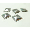 lot de 10 clous thermocollant de 8 mm forme pyramide argent