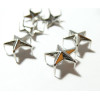 Lot de 50 clous à griffes en étoile  platine 9mm pour customisation