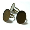 10  bagues double qualité 18 par 25mm  Plateau Bronze