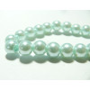10 perles de verre nacre bleu ciel 10mm ref RB4-17