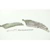 6 pendentifs très grand aile  ref 2B3467 viel argent