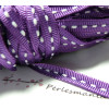 1 mètre ruban gros grain bi face violet 6mm