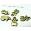 Pendentifs ourson cookie bronze