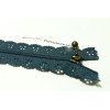  Fermeture à glissière dentelle non séparable gris bleu