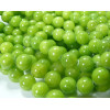 1 fil : 1environ 50  jades teintée couleur vert anis 8mm 