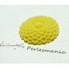 1 piece cabochon Rosace Jaune 