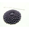 1 piece cabochon Rosace violet 