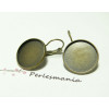 2 supports Boucles d'oreille BR 16mm 