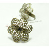 4 bagues Fleurs 3D Bronze 