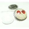 2 pièces: 1 pièce support de broche double vague 20mm PP  et 1 cab 