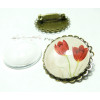 10 pièces: 5 supports de broche double vague 20mm BR  et 5 cab 