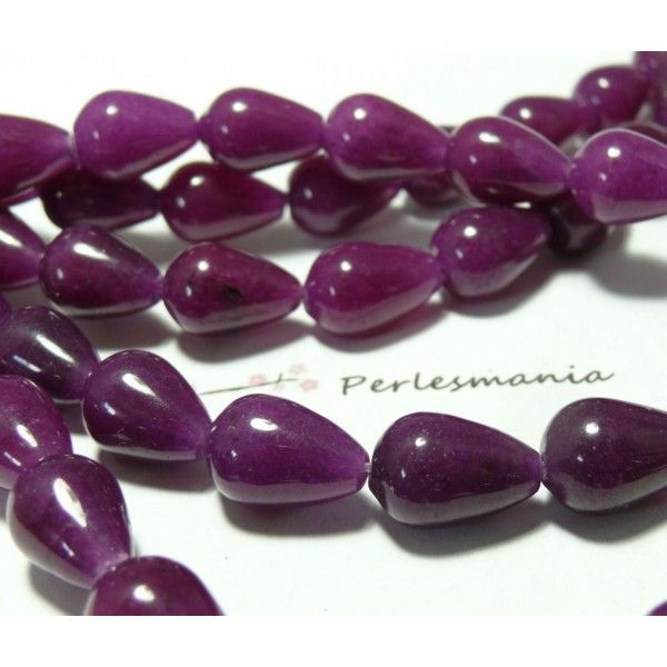 10 cones jade  violet fushia 8*12mm 