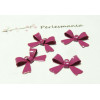 2 perles connecteur noeud en laiton laqué Fushia 