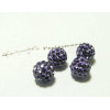 1 perle shambala 10mm violet qualité 