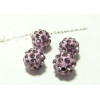 1 perle shambala 6mm lilas qualité 