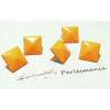 lot de 50 clous rivet 12mm orange pyramide carré NO225 