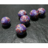 10 perles  de fimo flower power 10mm refY34