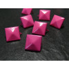 lot de 10clous rivet 12mm pyramide  rose carré à 2 griffes