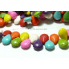 10  perles Turquoise Howlite mulitcolores goutte transversale 