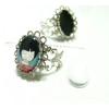 2 pièces 1 bague dble vague anneau dentelle 13 par 18 PP et 1 cab 