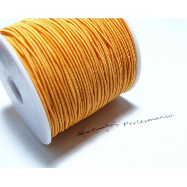 10 mètres élastique fil tressé 0,8mm orange 