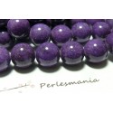 Perles pour bijoux 2 perles 12mm jade violet