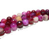 2 perles Agate du brésil facettée rose 14mm 